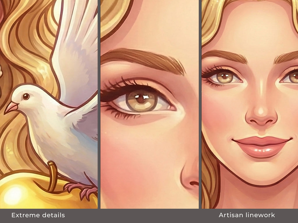 Aphrodite Desk Mat, Fantasy Greek Mythology Gaming Custom Desk Decor Mouse Pad