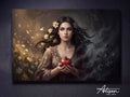 Persephone Canvas Wall Art, Greek Goddess Mythology Print, Stretched Canvas Up to 60 Inches