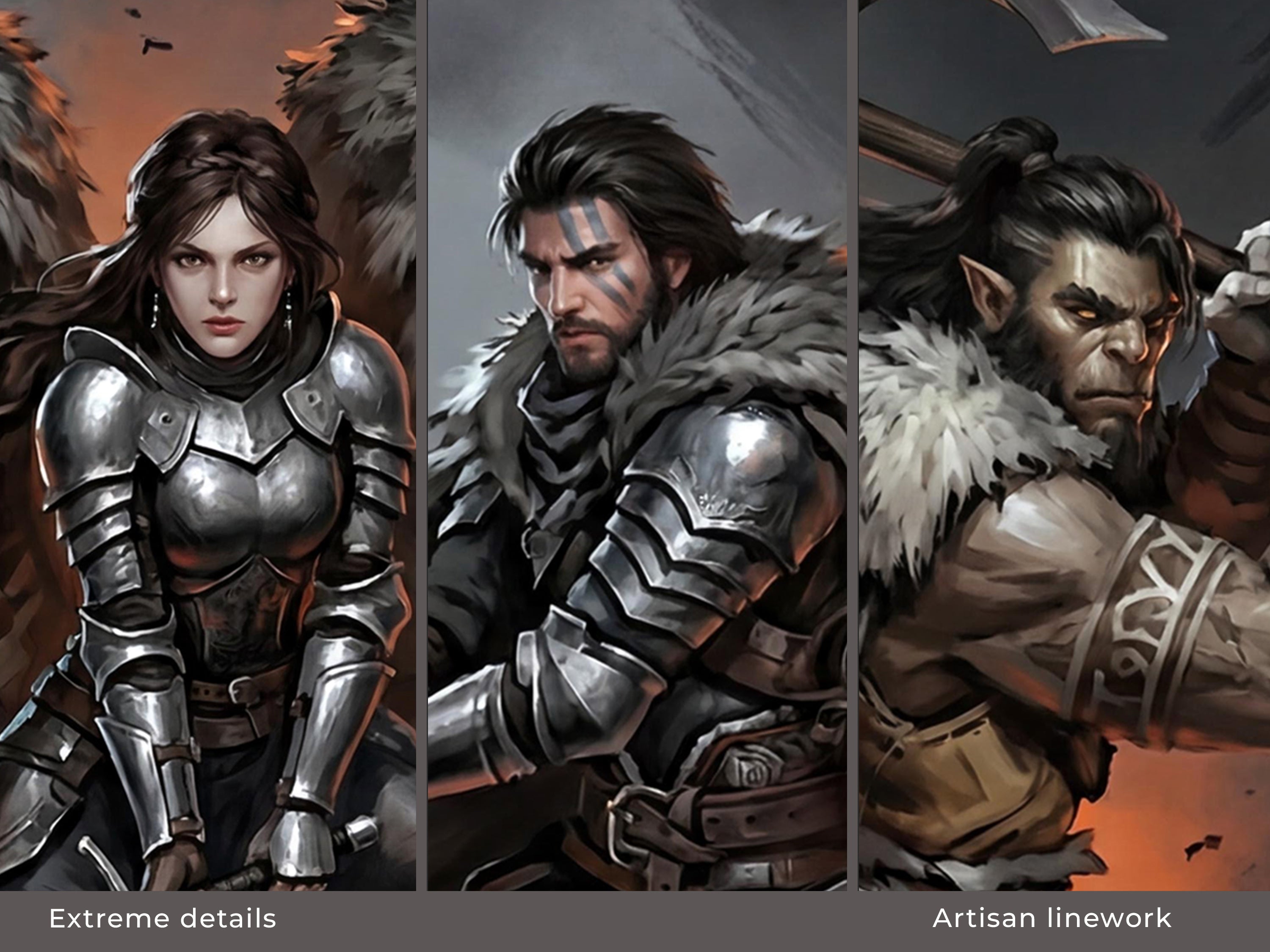 Crimson Desert Desk Mat, Gaming Merch Mousepad XL Neoprene, Greymanes Dark Fantasy RPG Art