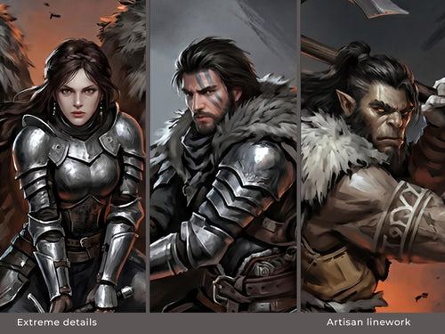Crimson Desert Desk Mat, Gaming Merch Mousepad XL Neoprene, Greymanes Dark Fantasy RPG Art