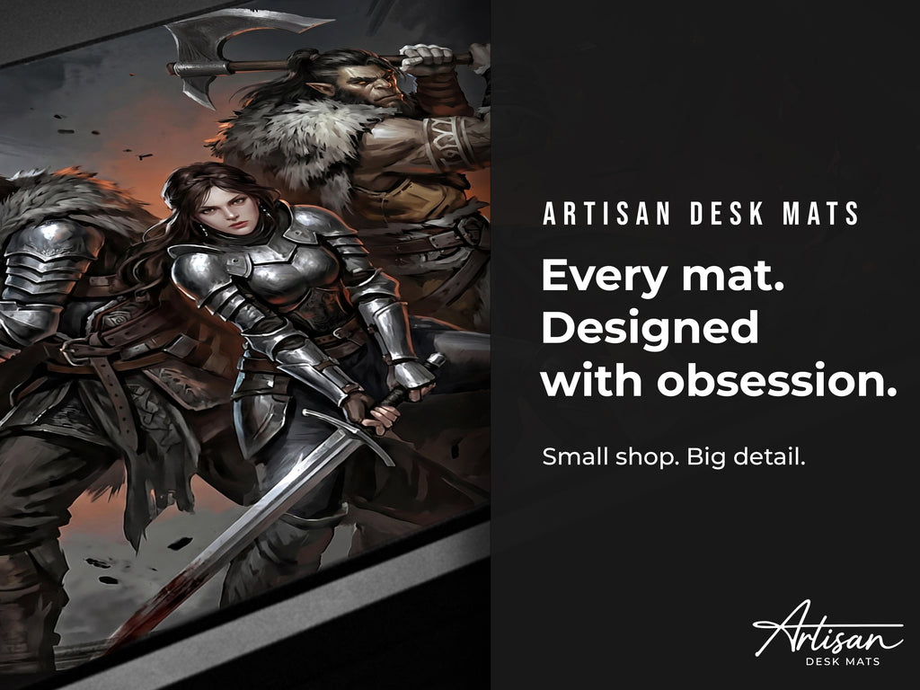 Crimson Desert Desk Mat, Gaming Merch Mousepad XL Neoprene, Greymanes Dark Fantasy RPG Art