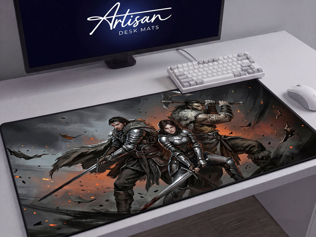 Crimson Desert Desk Mat, Gaming Merch Mousepad XL Neoprene, Greymanes Dark Fantasy RPG Art