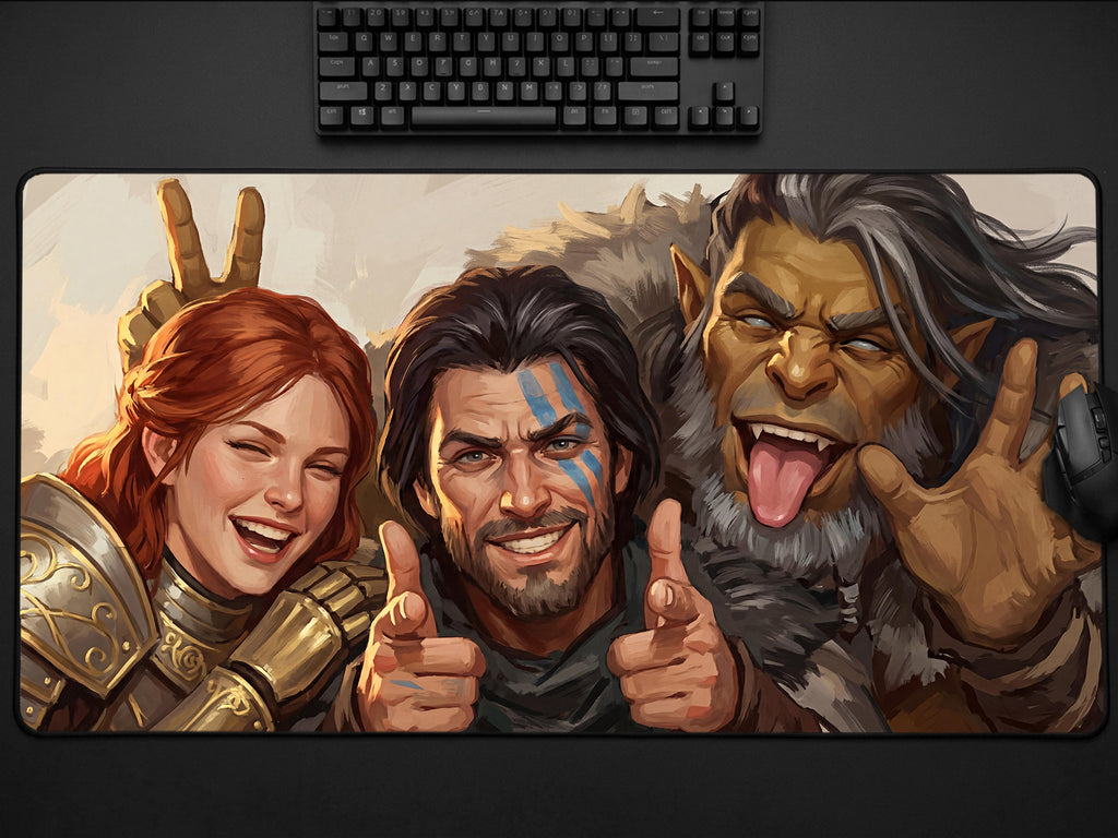 Crimson Desert Desk Mat, Greymanes Funny Gaming Mousepad XL Neoprene, Kliff Damiane Oongka