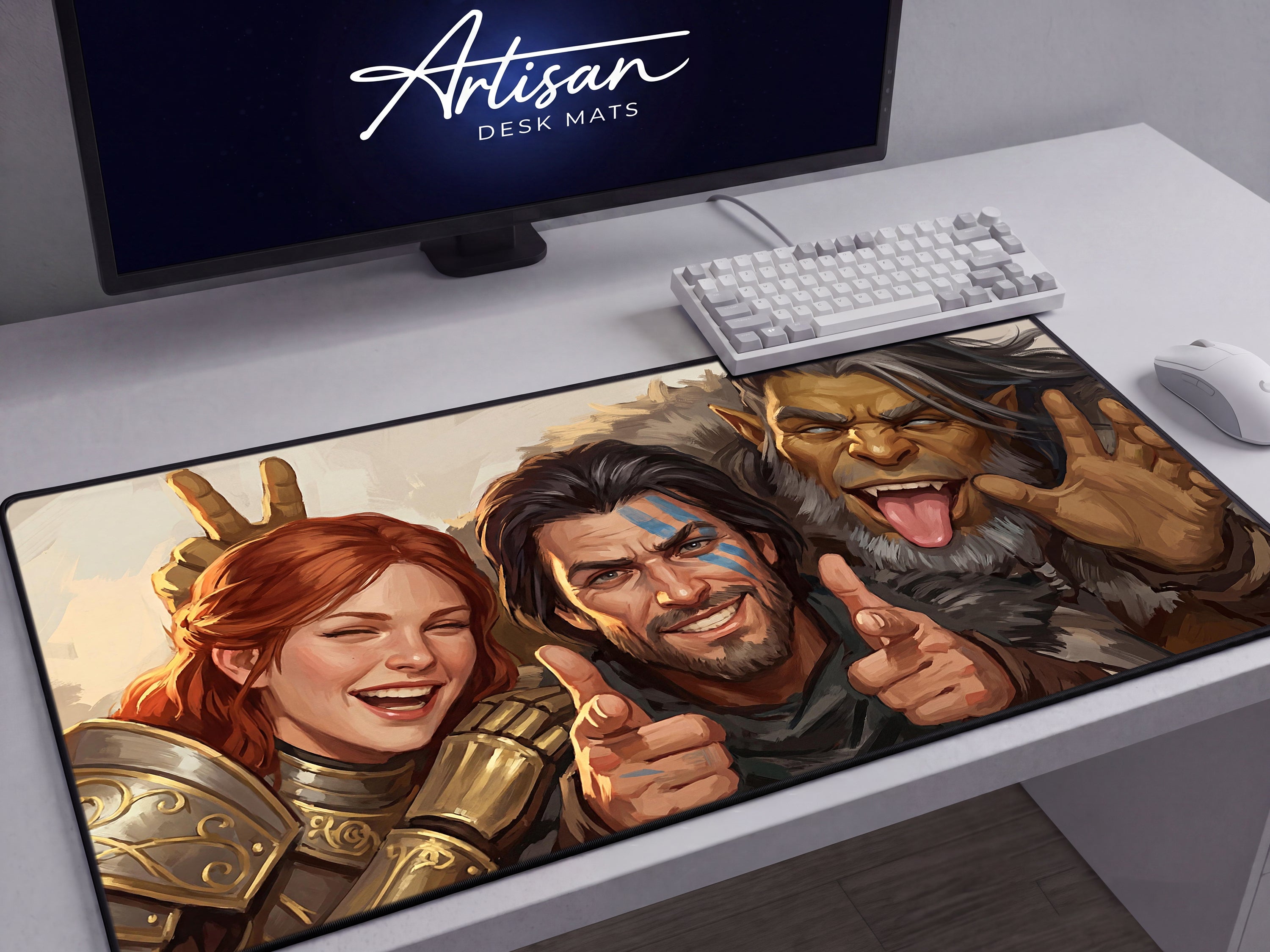 Crimson Desert Desk Mat, Greymanes Funny Gaming Mousepad XL Neoprene, Kliff Damiane Oongka