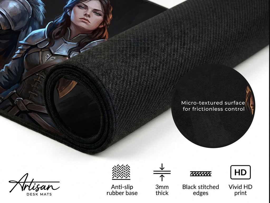 Crimson Desert Gaming Mousepad, Greymanes Desk Mat XL Neoprene, Dark Fantasy Action RPG Art