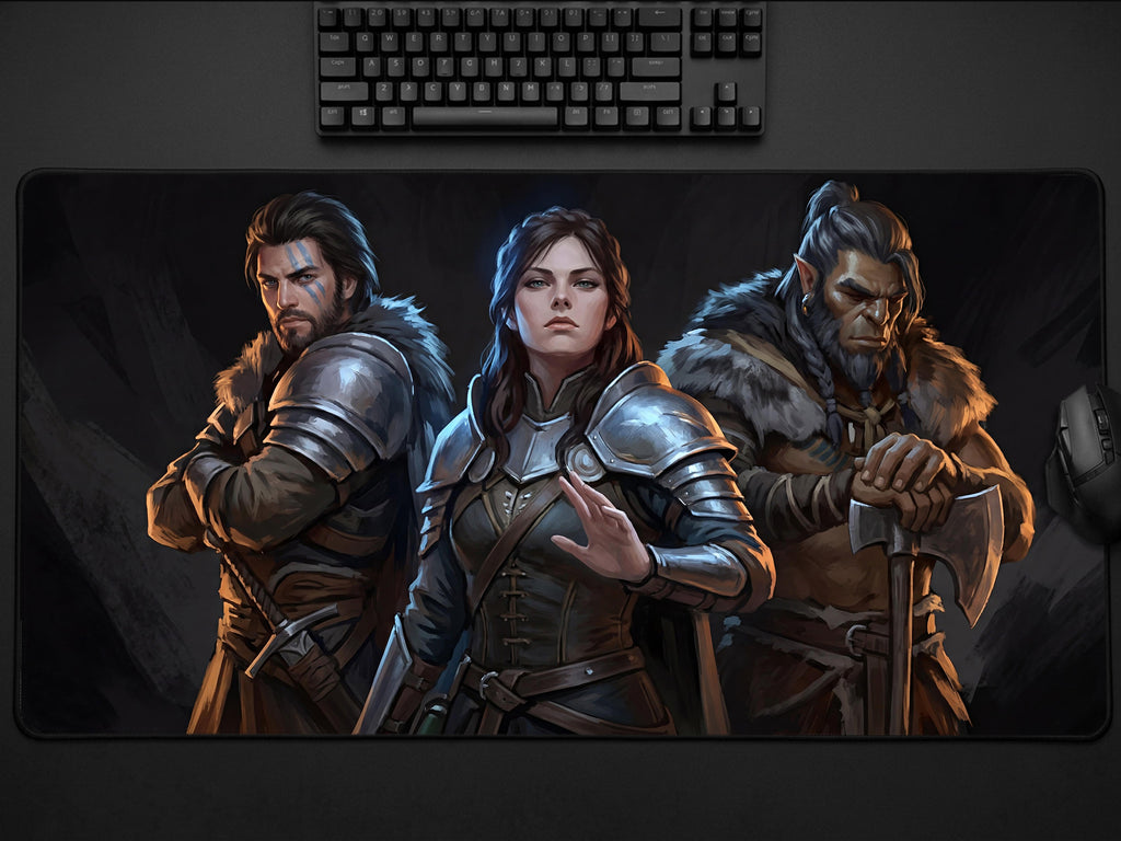 Crimson Desert Gaming Mousepad, Greymanes Desk Mat XL Neoprene, Dark Fantasy Action RPG Art