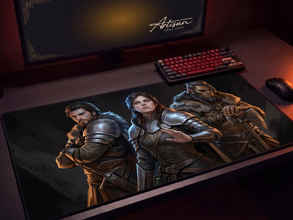 Crimson Desert Gaming Mousepad, Greymanes Desk Mat XL Neoprene, Dark Fantasy Action RPG Art