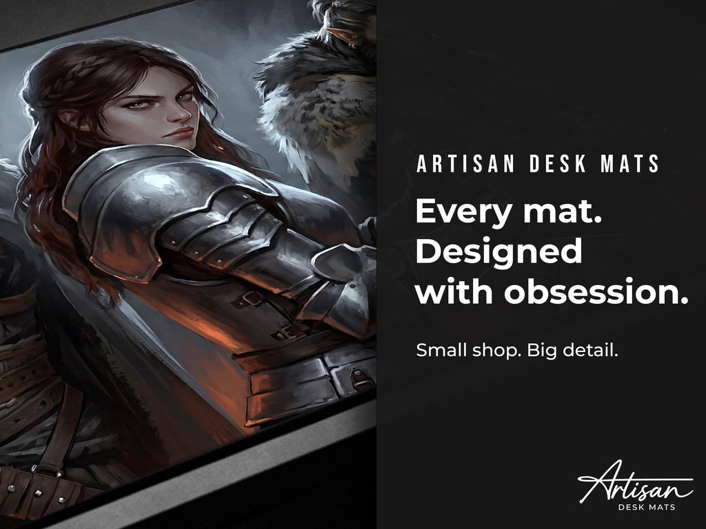 Crimson Desert Desk Mat, Black Desert Online Gaming Mousepad XL Neoprene, Greymanes Dark Fantasy