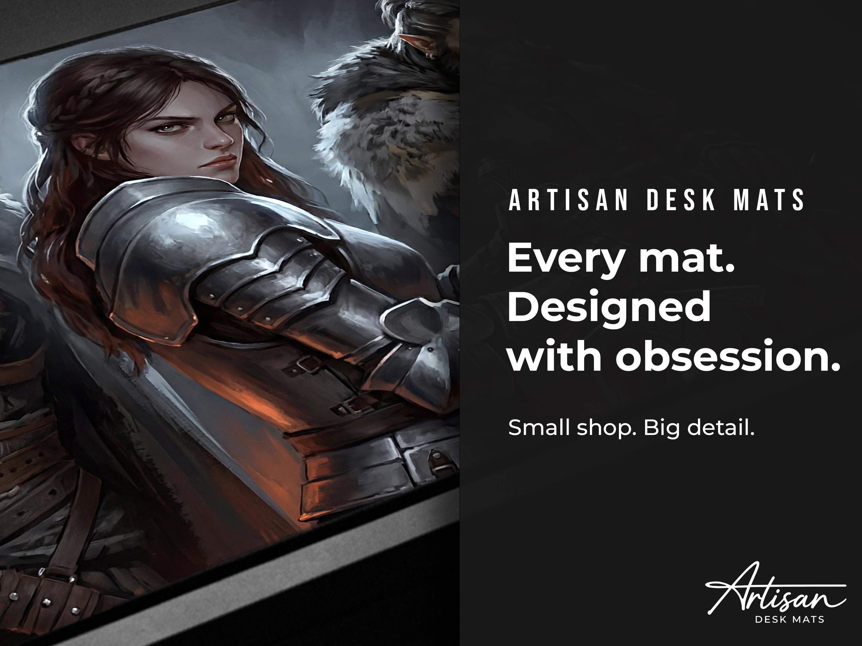 Crimson Desert Desk Mat, Black Desert Online Gaming Mousepad XL Neoprene, Greymanes Dark Fantasy