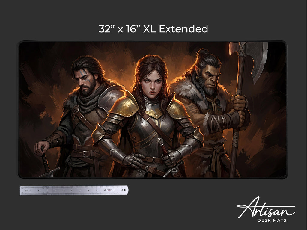 Crimson Desert Desk Mat, Gift for Gamer XL Neoprene, Greymanes Dark Fantasy Gaming Mousepad