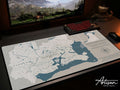 Crimson Desert World Map Desk Mat, XL Neoprene Gaming Mousepad, Pywel Game Map, Dark Fantasy Action RPG