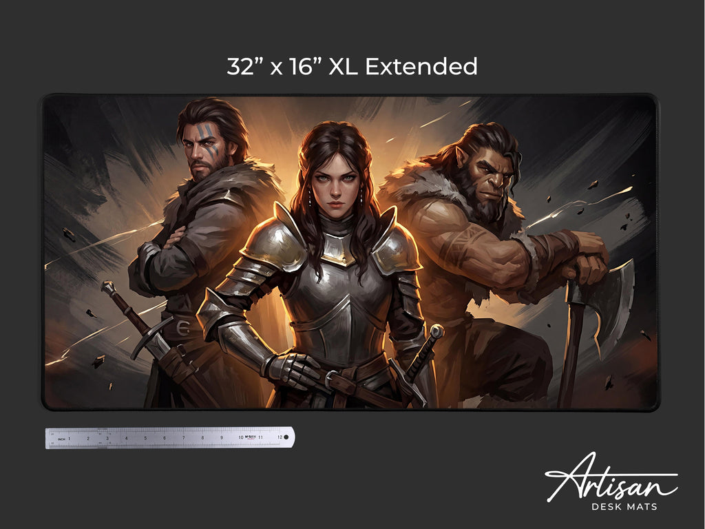 Crimson Desert Desk Mat, Kliff Damiane Oongka Gaming Mousepad XL Neoprene, Dark Fantasy RPG