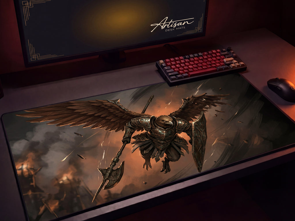 Guardian Nightreign Desk Mat, Elden Ring Gift for Gamer, XL Neoprene Gothic Gaming Mousepad