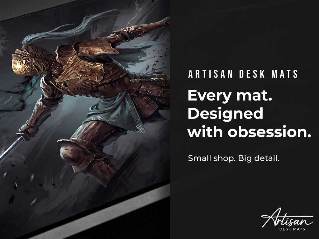 Executor Nightreign Desk Mat, Elden Ring Gift for Gamer, XL Neoprene Dark Fantasy Mousepad