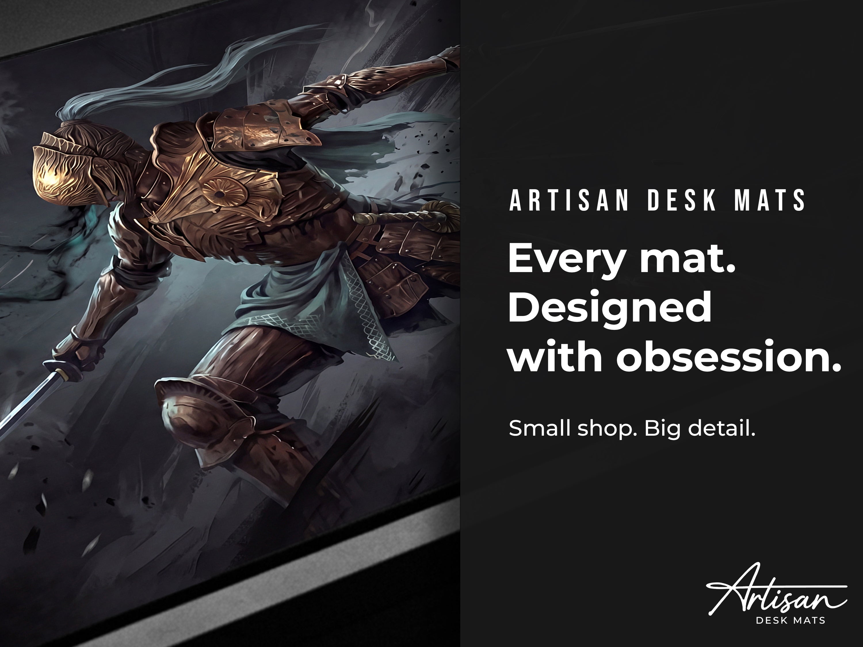 Executor Nightreign Desk Mat, Elden Ring Gift for Gamer, XL Neoprene Dark Fantasy Mousepad