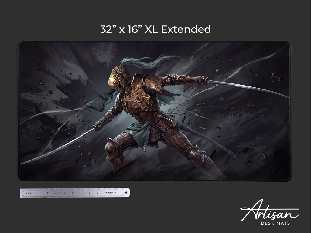 Executor Nightreign Desk Mat, Elden Ring Gift for Gamer, XL Neoprene Dark Fantasy Mousepad