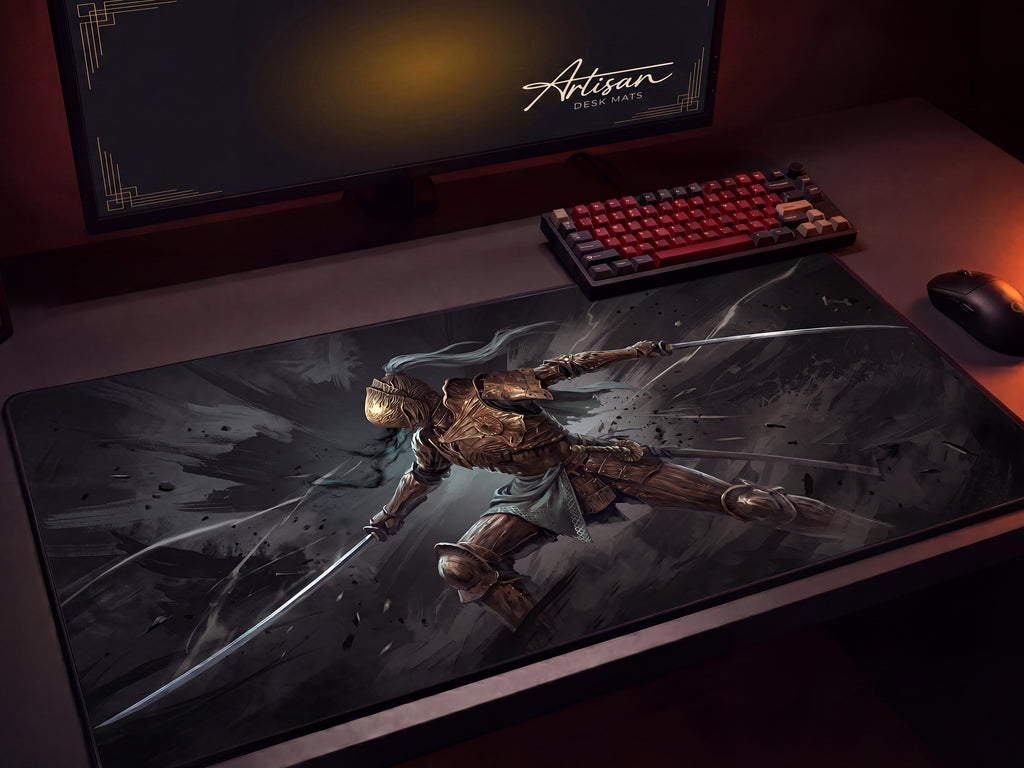 Executor Nightreign Desk Mat, Elden Ring Gift for Gamer, XL Neoprene Dark Fantasy Mousepad