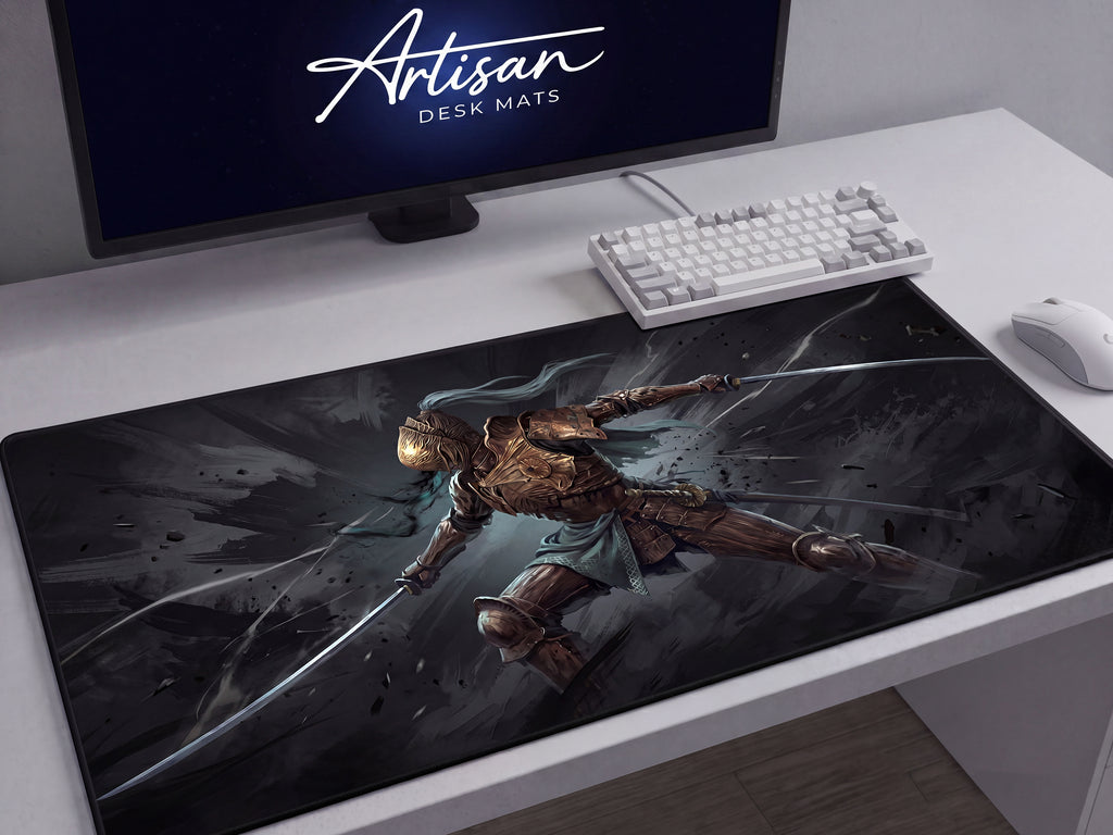 Executor Nightreign Desk Mat, Elden Ring Gift for Gamer, XL Neoprene Dark Fantasy Mousepad