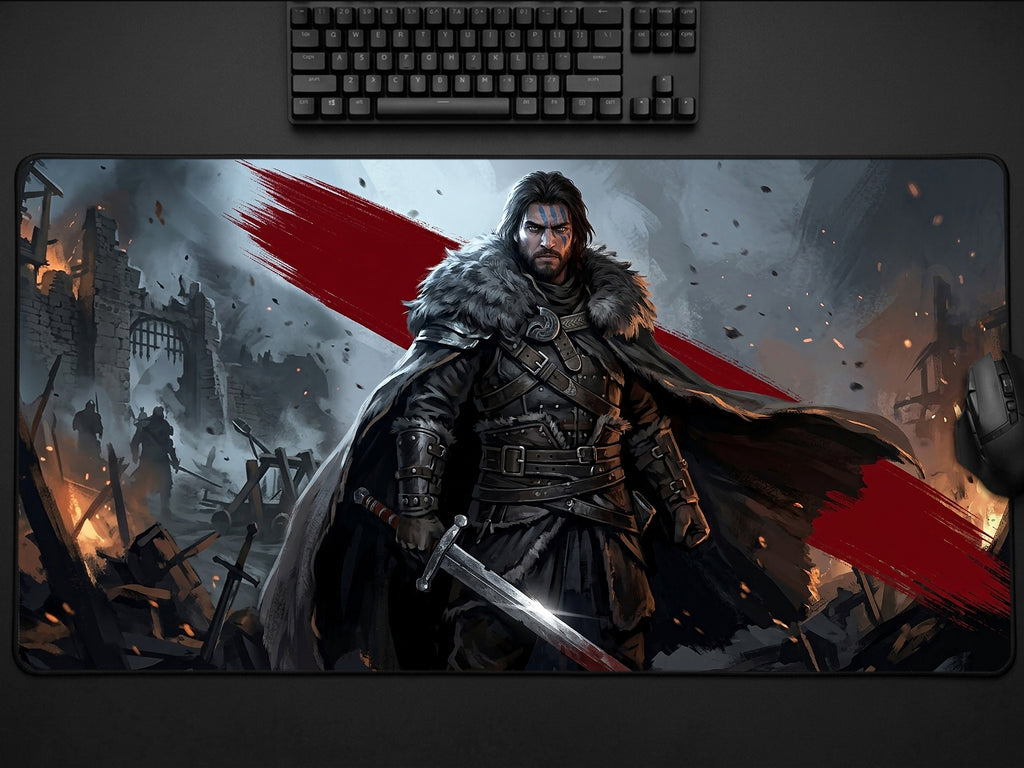 Crimson Desert Kliff Desk Mat, XL Neoprene Gaming Mousepad, Dark Fantasy Action RPG Game