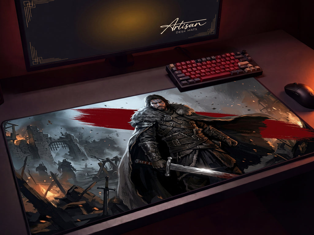 Crimson Desert Kliff Desk Mat, XL Neoprene Gaming Mousepad, Dark Fantasy Action RPG Game