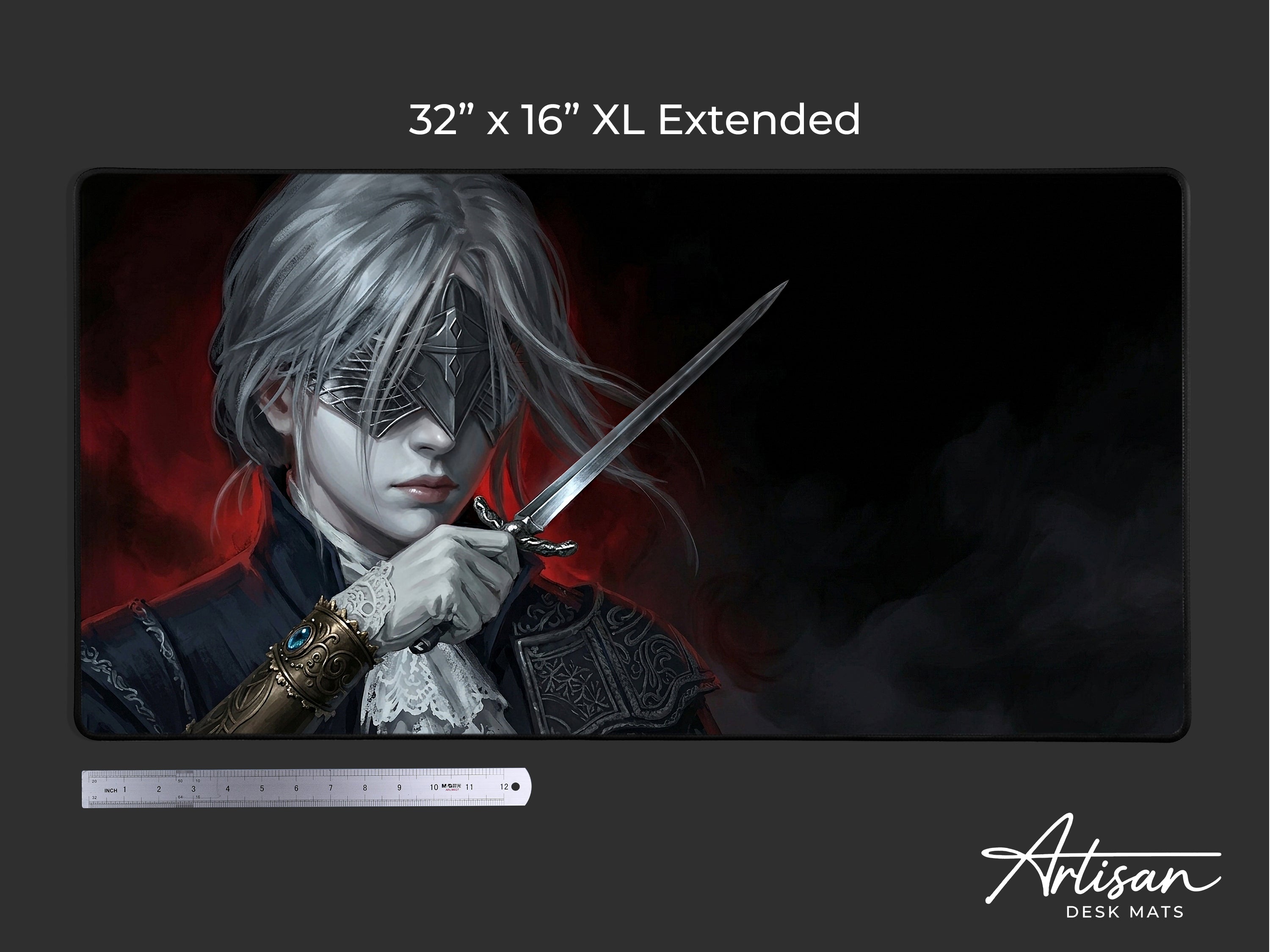 Duchess Desk Mat, Elden Ring Gaming Mousepad XL Neoprene, Nightreign Dark Fantasy Assassin Art