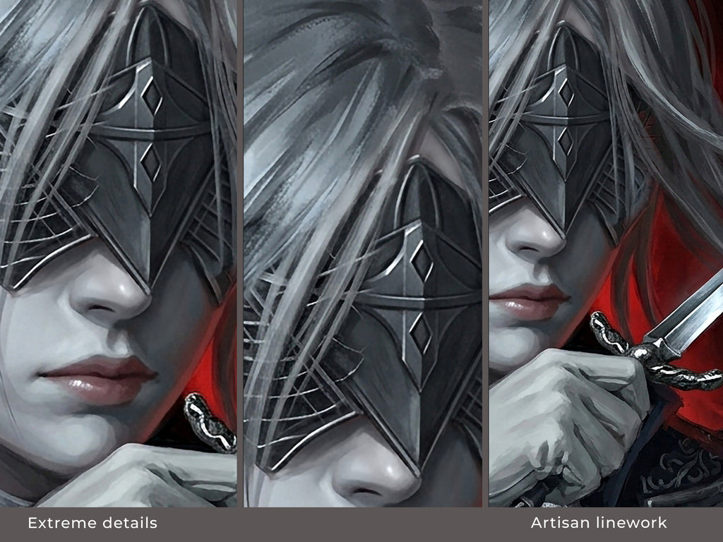 Duchess Desk Mat, Elden Ring Gaming Mousepad XL Neoprene, Nightreign Dark Fantasy Assassin Art