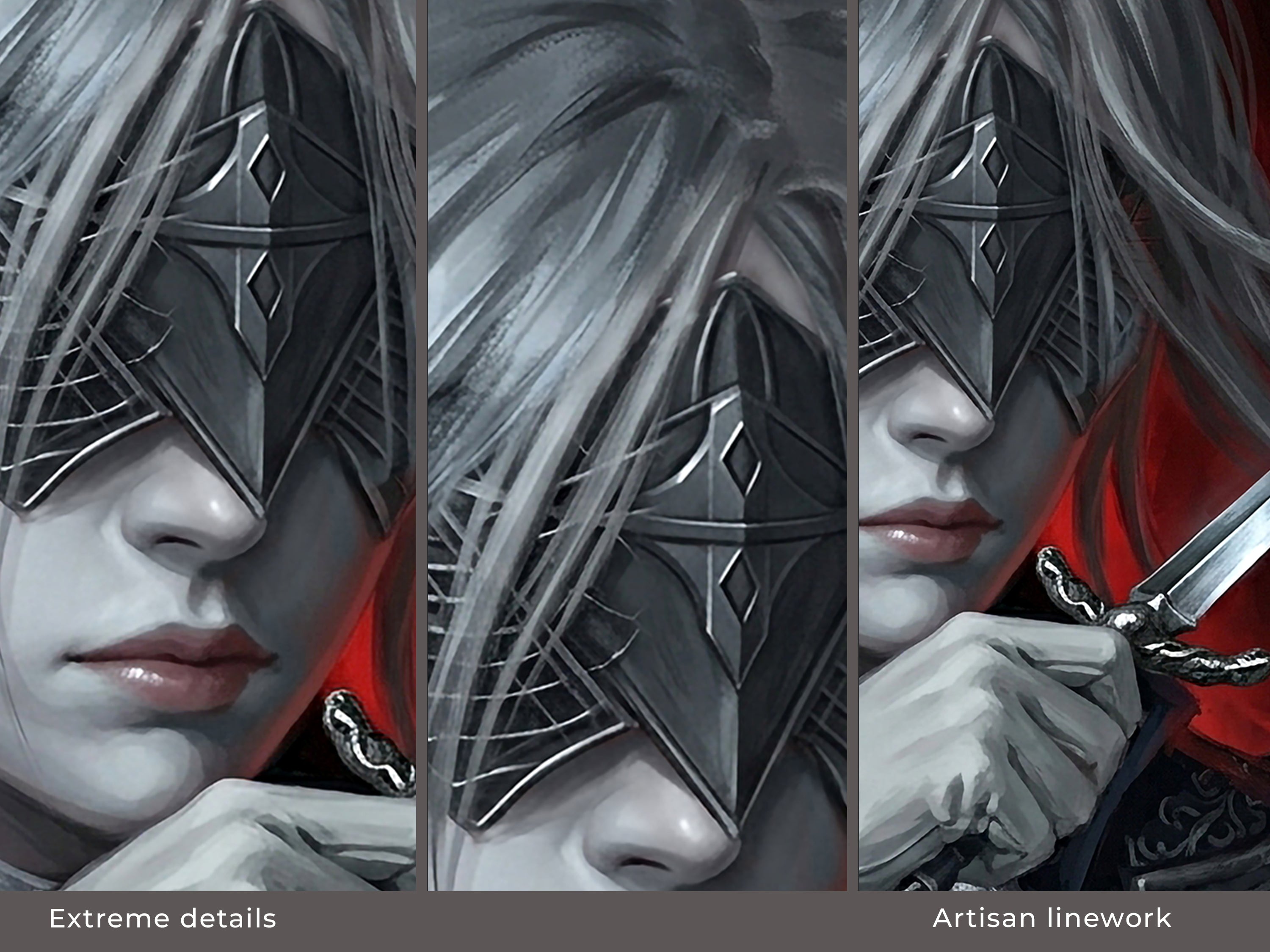 Duchess Desk Mat, Elden Ring Gaming Mousepad XL Neoprene, Nightreign Dark Fantasy Assassin Art