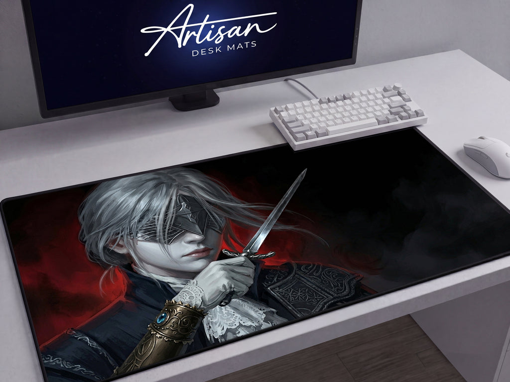 Duchess Desk Mat, Elden Ring Gaming Mousepad XL Neoprene, Nightreign Dark Fantasy Assassin Art