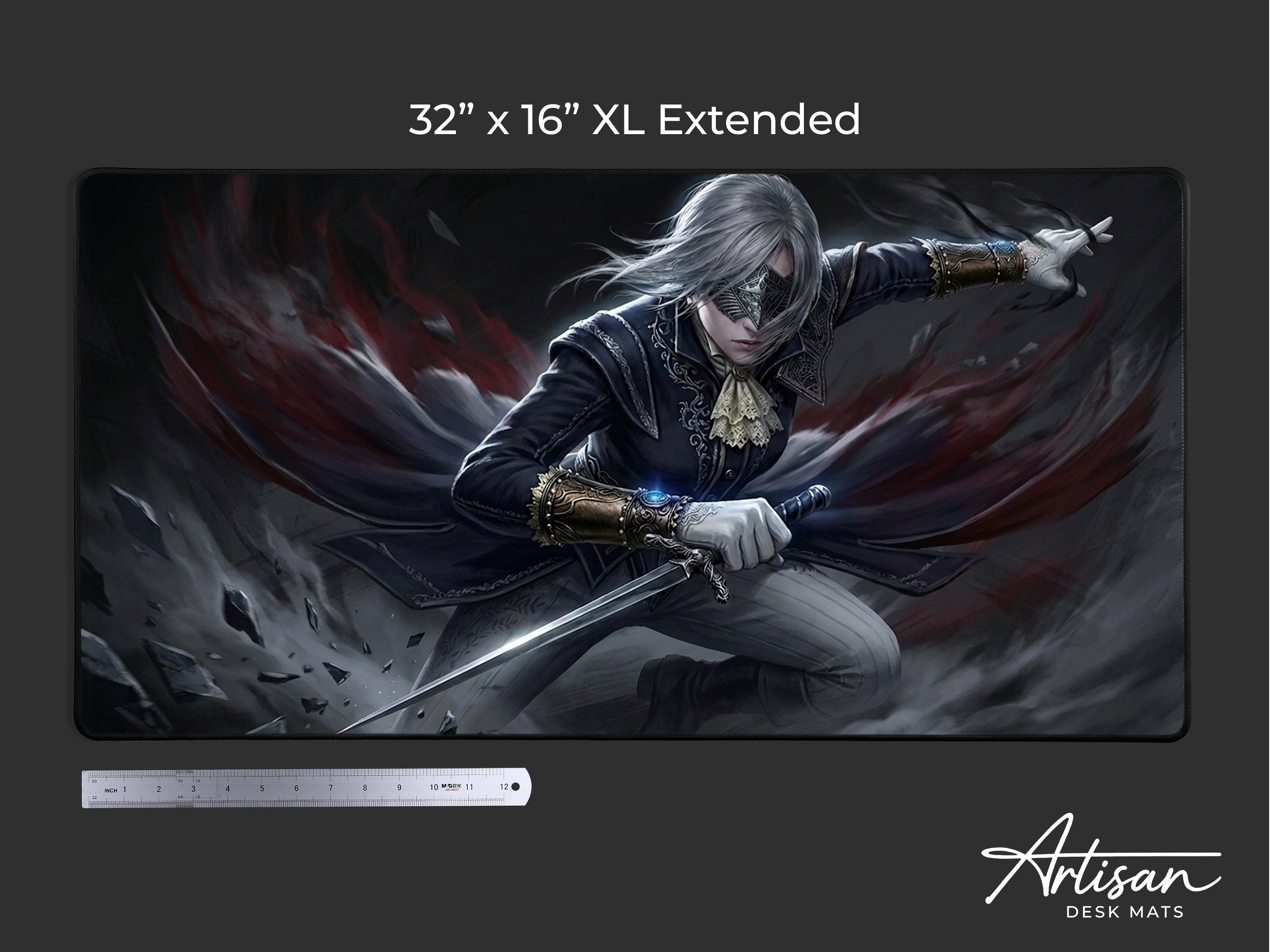 Duchess Nightreign Desk Mat, Elden Ring Gaming Mousepad XL Neoprene, Dark Fantasy Gothic Gaming