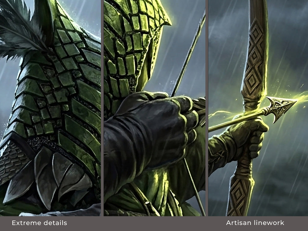 Ironeye Desk Mat, Elden Ring Gaming Mousepad XL Neoprene, Nightreign Dark Fantasy Archer Art