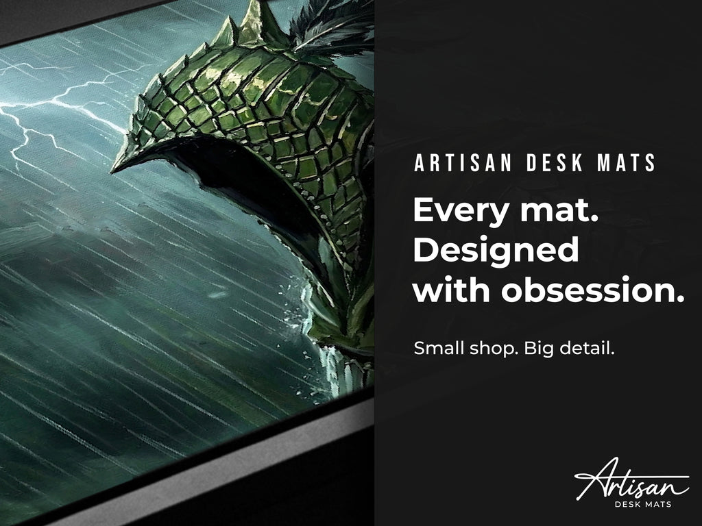 Ironeye Desk Mat, Nightreign Gaming Mousepad, XL Neoprene Dark Fantasy Elden Ring Archer