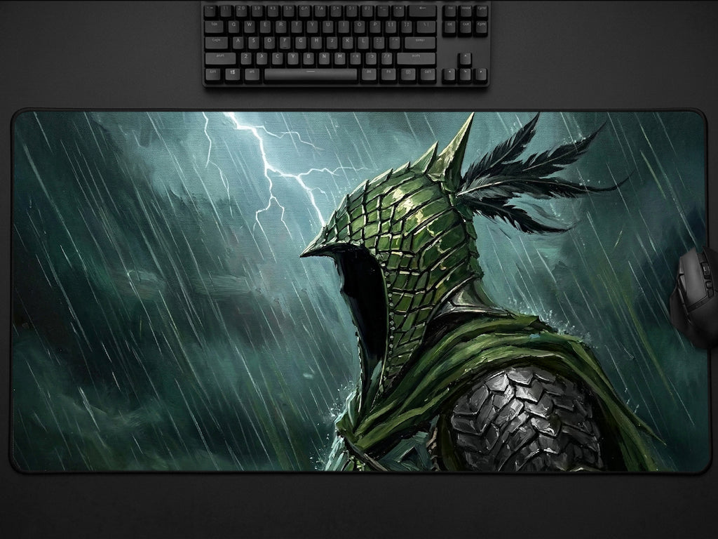 Ironeye Desk Mat, Nightreign Gaming Mousepad, XL Neoprene Dark Fantasy Elden Ring Archer