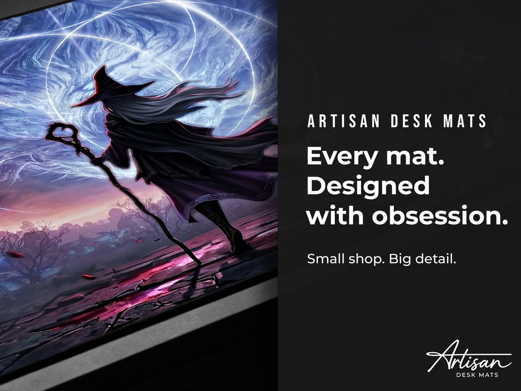 Recluse Nightreign Desk Mat, Elden Ring Wall Art Style Mousepad, XL Neoprene Gothic Gaming