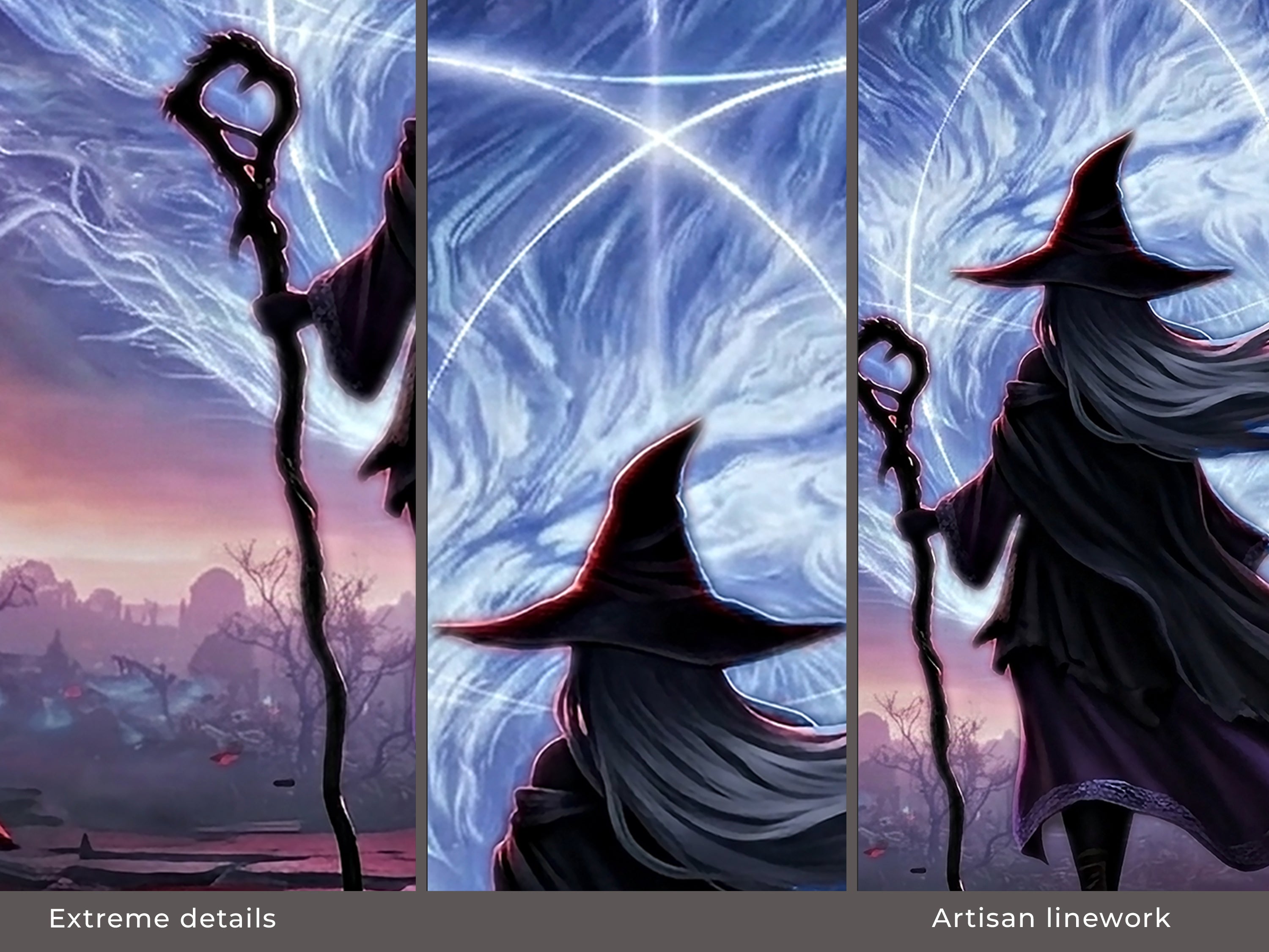 Recluse Nightreign Desk Mat, Elden Ring Wall Art Style Mousepad, XL Neoprene Gothic Gaming