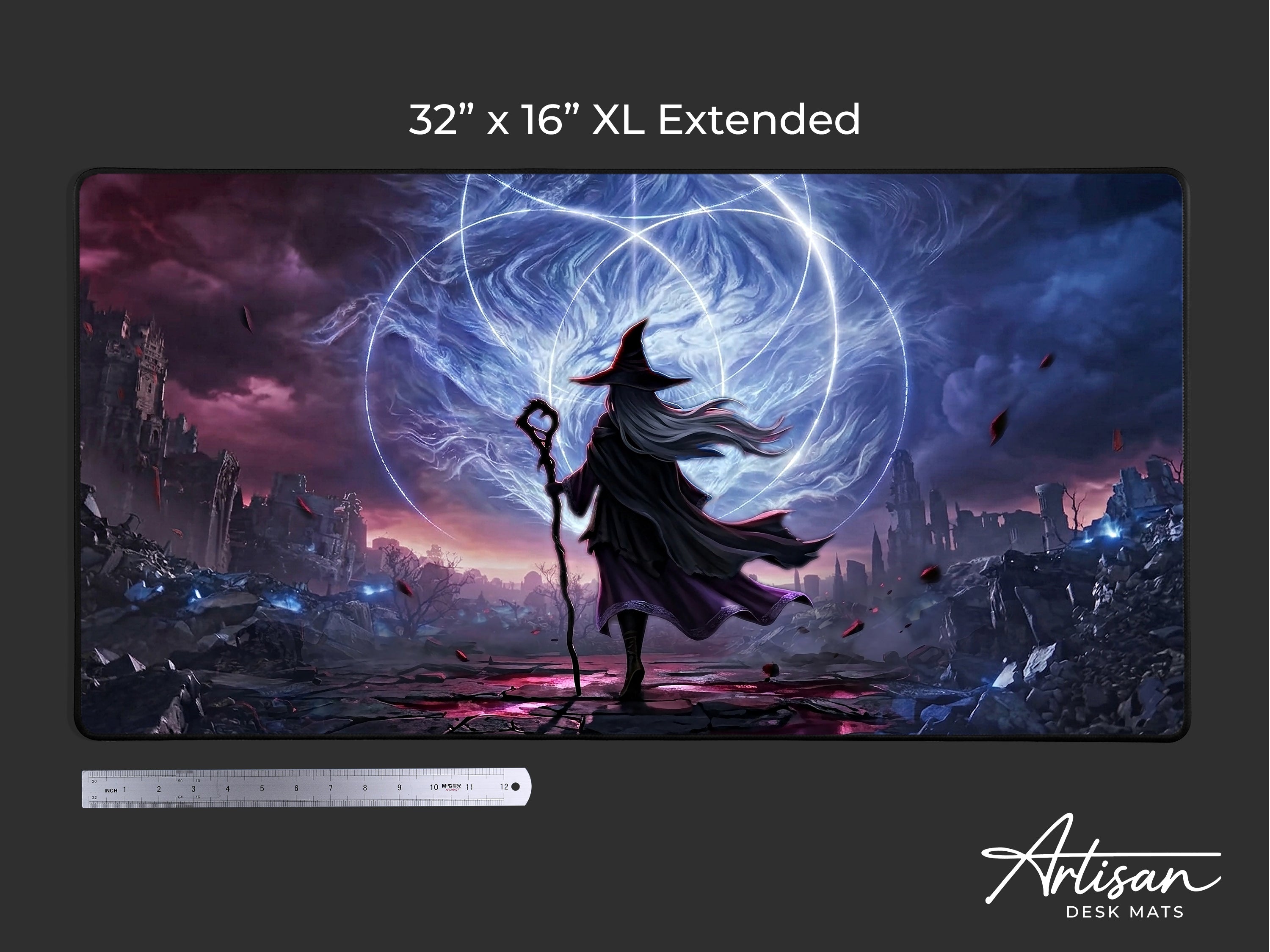 Recluse Nightreign Desk Mat, Elden Ring Wall Art Style Mousepad, XL Neoprene Gothic Gaming