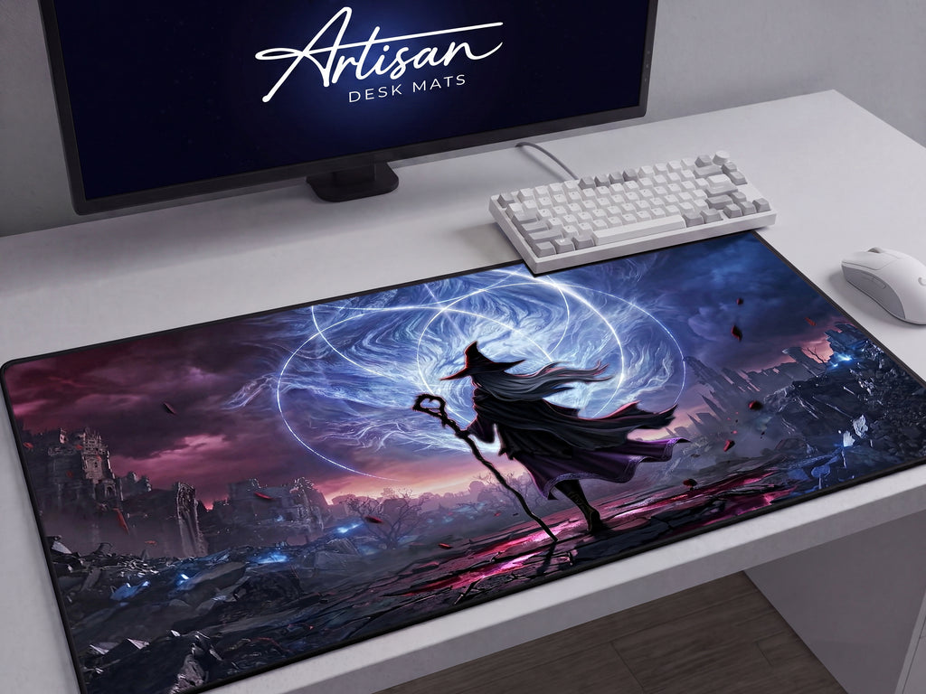 Recluse Nightreign Desk Mat, Elden Ring Wall Art Style Mousepad, XL Neoprene Gothic Gaming