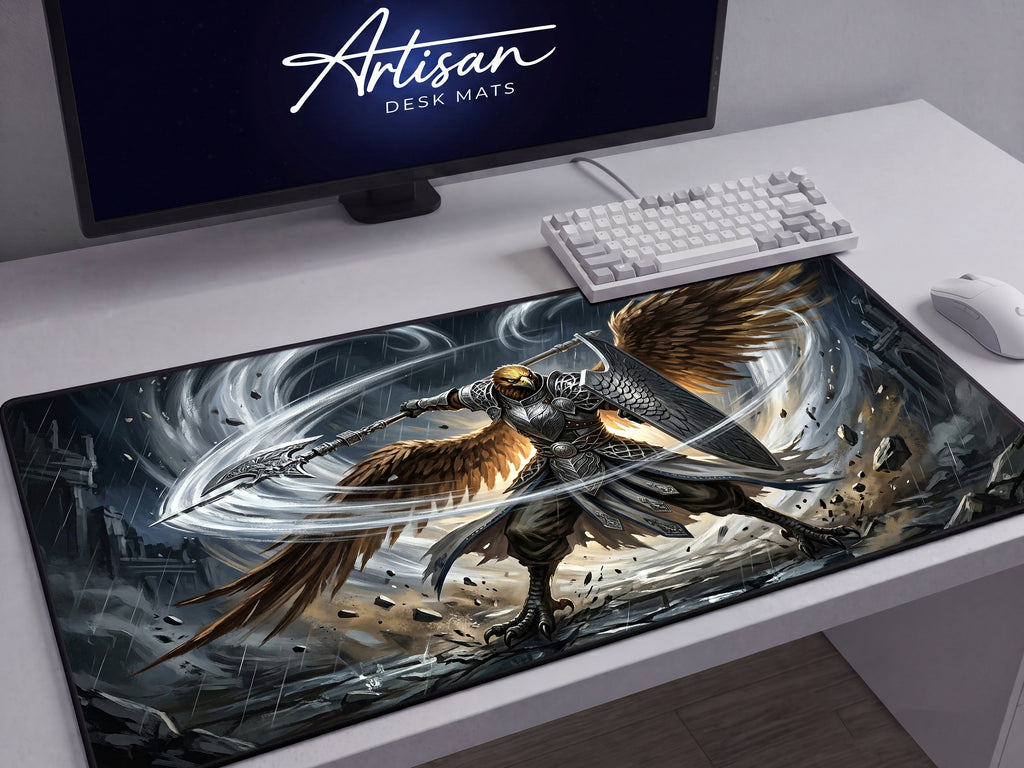 Guardian Desk Mat, Nightreign Gaming Mousepad, XL Neoprene Dark Fantasy Elden Ring