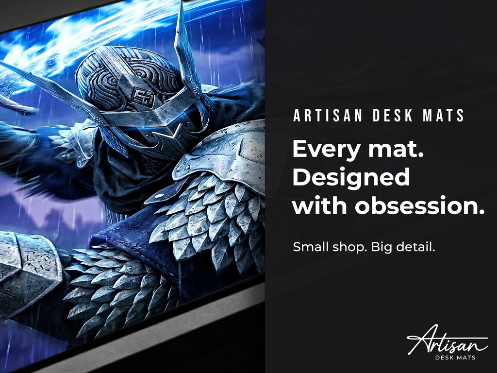 Wylder Nightreign Desk Mat, Elden Ring Gaming Mousepad, XL Neoprene Dark Fantasy