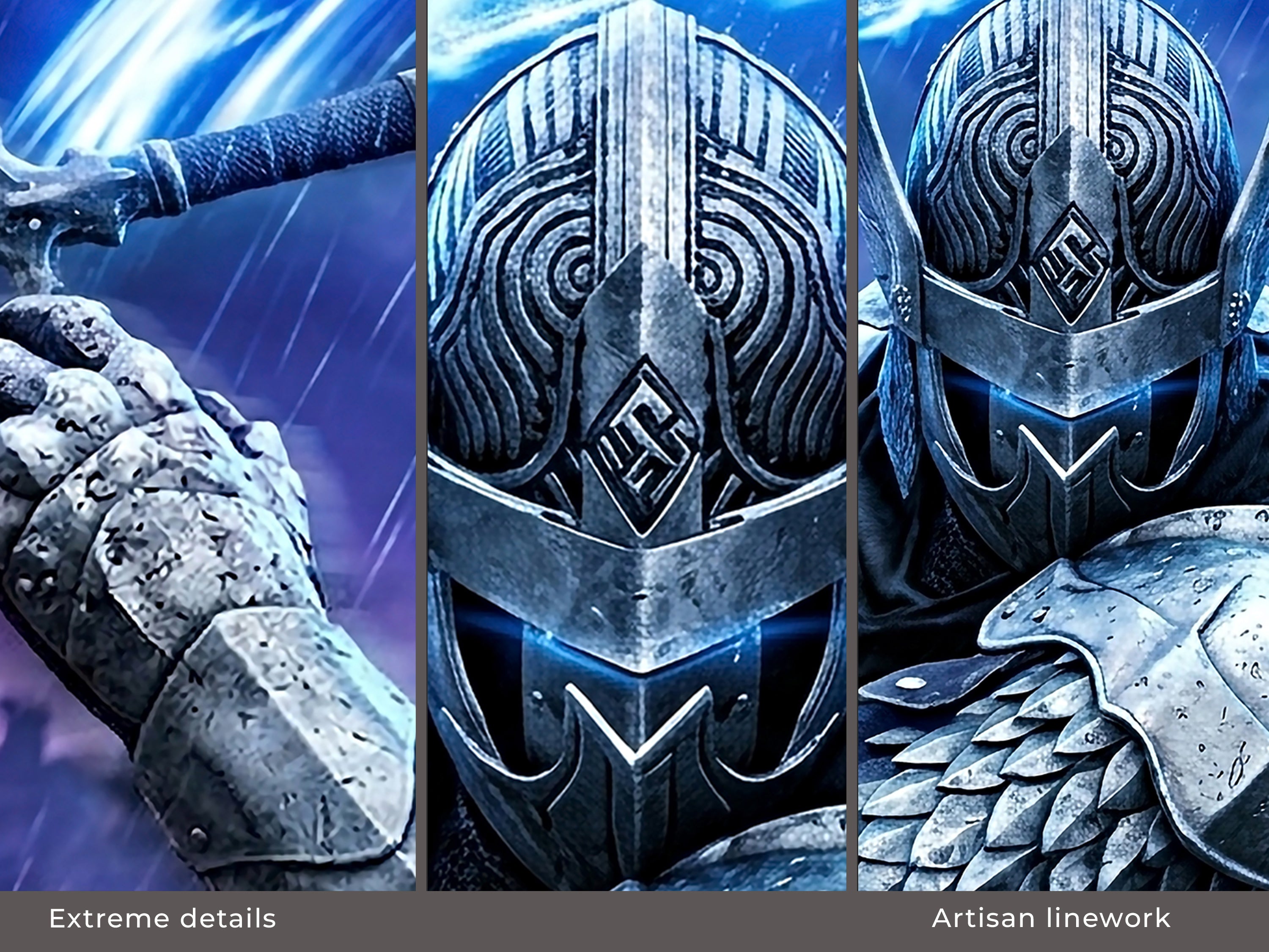 Wylder Nightreign Desk Mat, Elden Ring Gaming Mousepad, XL Neoprene Dark Fantasy