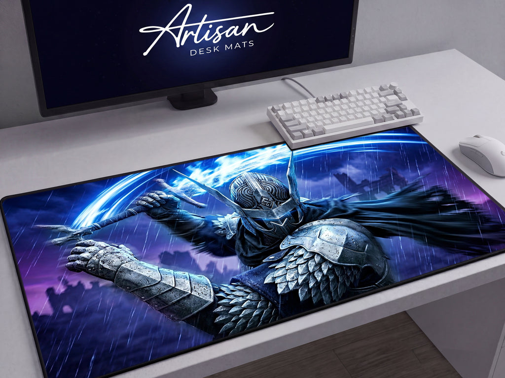 Wylder Nightreign Desk Mat, Elden Ring Gaming Mousepad, XL Neoprene Dark Fantasy