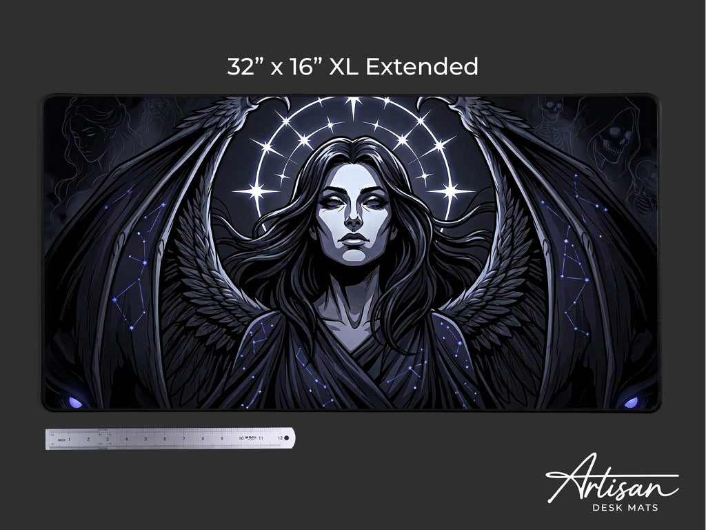Nyx Goddess of Night Mousepad, Dark Celestial Mythology Desk Mat