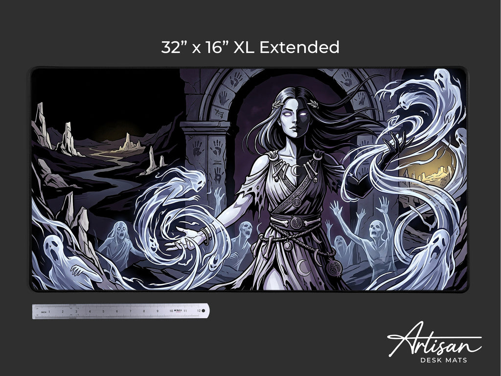 Melinoe Desk Mat, Goddess of Ghosts Mythology Mousepad, XL Neoprene Dark Fantasy