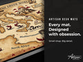 Greek Mythology Map Desk Mat, Ancient World Antique Mousepad, Dark Academia XL
