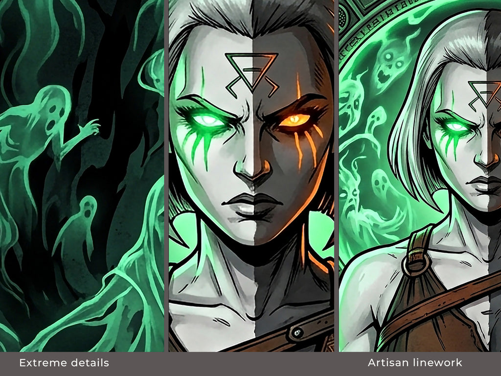 Melinoe, Hades 2 Inspired Desk Mat, Goddess of Ghosts Mythology Mousepad, XL Neoprene Dark Fantasy