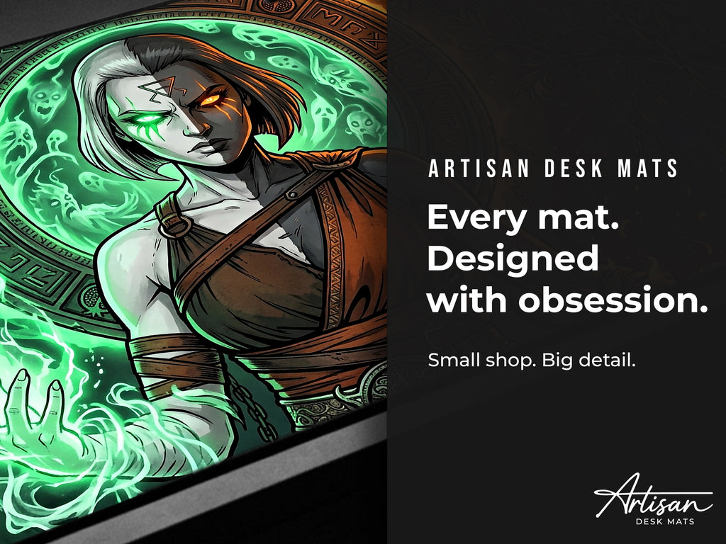 Melinoe, Hades 2 Inspired Desk Mat, Goddess of Ghosts Mythology Mousepad, XL Neoprene Dark Fantasy