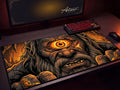 Polyphemus Desk Mat, Greek Mythology Gaming Mousepad, XL Neoprene Dark Fantasy Cyclops